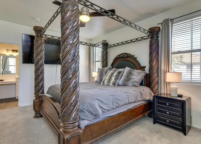 Relax Poolside, Explore South Mtn! Extended Escape Holiday home *